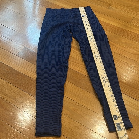 Booty by Brabants women textured blue legging size one size fits most . - Picture 5 of 10